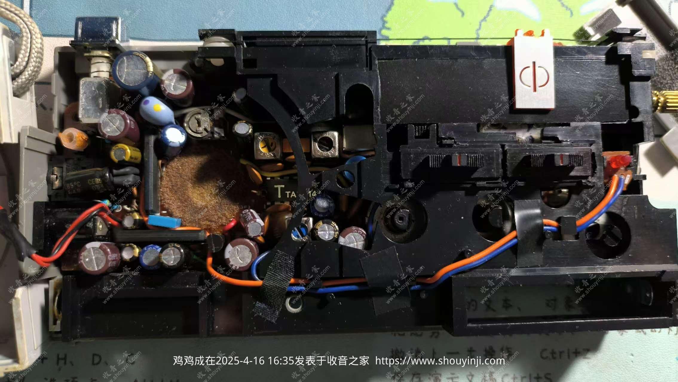 机芯正面，使用TA7335,TA7614,TA73743,TA7331芯片